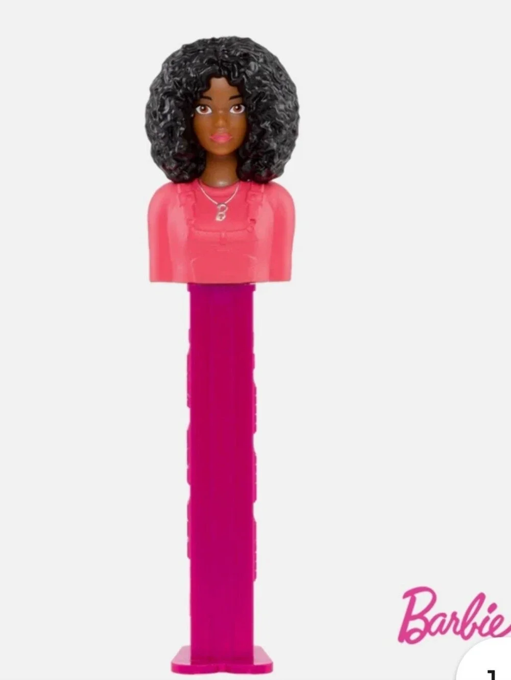 Barbie Pink Doll Head Candy Dispenser, New In Package
